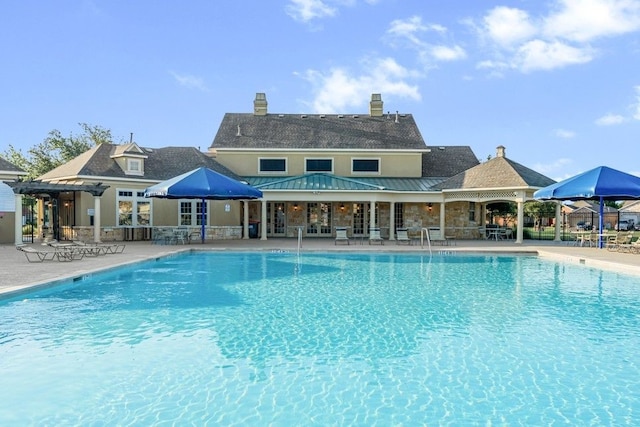 912 Firewood Way, Anna, TX 75409 - community pool with a patio area and a pergola