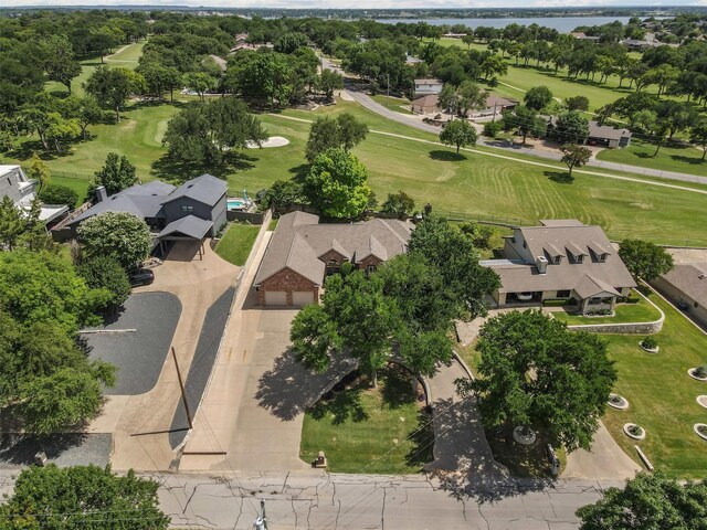 4223 Mojave Dr, Granbury, TX 76049 - bird's eye view of a nearby body of water and a golf club
