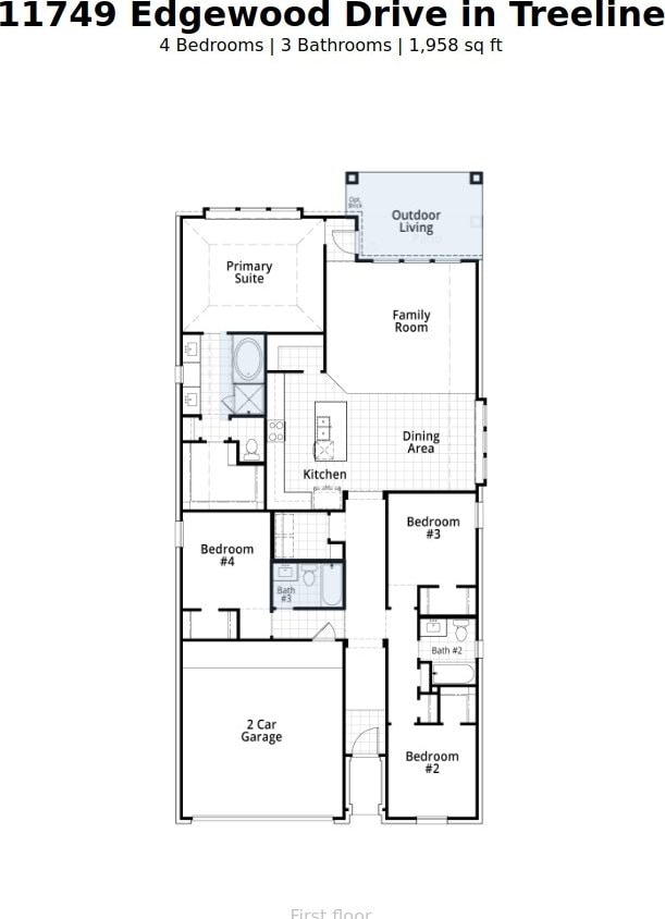 11749 Edgewood Dr, Justin, TX 76247 - room layout