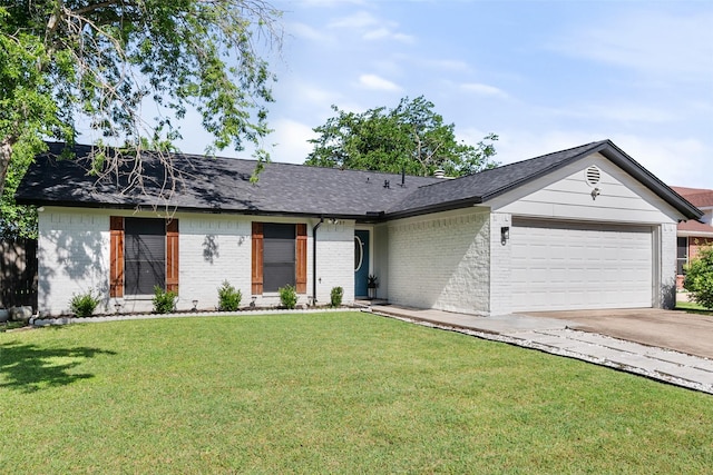2937 Lake Park Dr, Grand Prairie, TX 75052 - view of front of home featuring brick siding, an attached garage, and concrete driveway