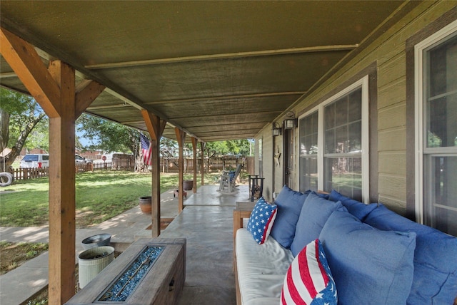 8700 Fm 920, Peaster, TX 76088 - view of patio with an outdoor living space