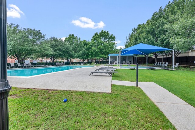 6504 Bluebird Dr, Arlington, TX 76001 - community pool featuring a patio