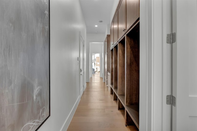 206 Laila Ct, Colleyville, TX 76034 - hallway featuring light wood finished floors, recessed lighting, and baseboards