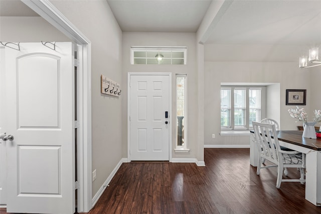 3224 Risinger Rd, Waco, TX 76655 - foyer featuring dark wood finished floors and baseboards