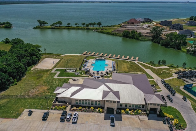 3140 Chinese Fir Dr, Heath, TX 75126 - drone / aerial view of a nearby body of water and a pool
