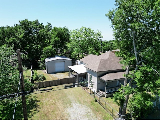 211 W Saunders St, Trenton, TX 75490 - view from above of property