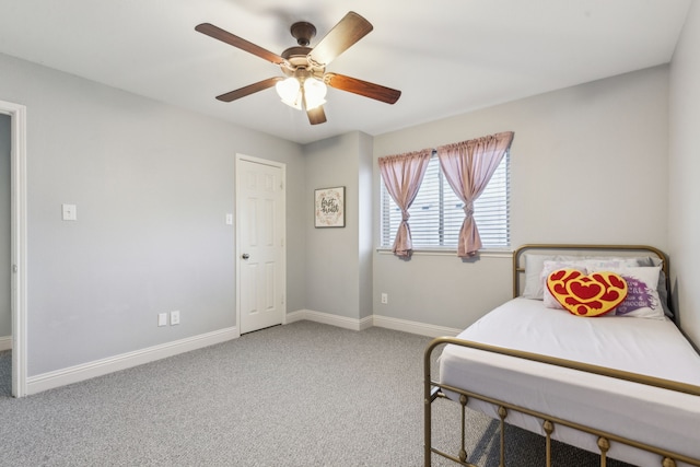 5708 Pebble Ridge Dr, Mckinney, TX 75070 - carpeted bedroom with baseboards and ceiling fan