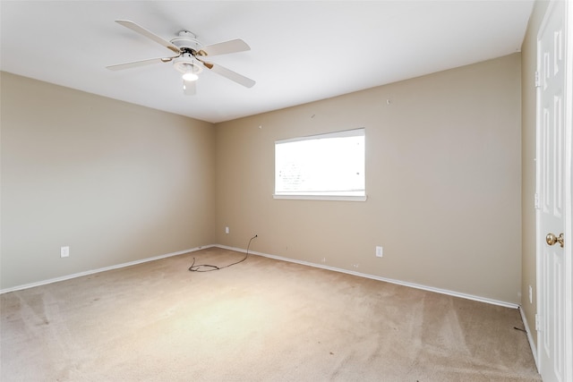 226 Miramar Dr, Arlington, TX 76002 - empty room featuring light carpet, ceiling fan, and baseboards