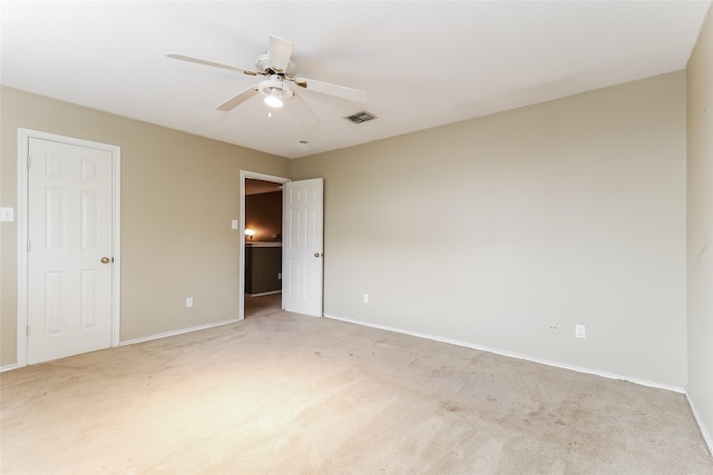 226 Miramar Dr, Arlington, TX 76002 - unfurnished bedroom featuring light carpet, baseboards, and ceiling fan