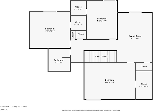 226 Miramar Dr, Arlington, TX 76002 - floor plan / room layout