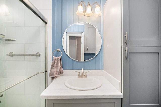 702 W Simmons St, Weatherford, TX 76086 - full bathroom with a shower stall and vanity