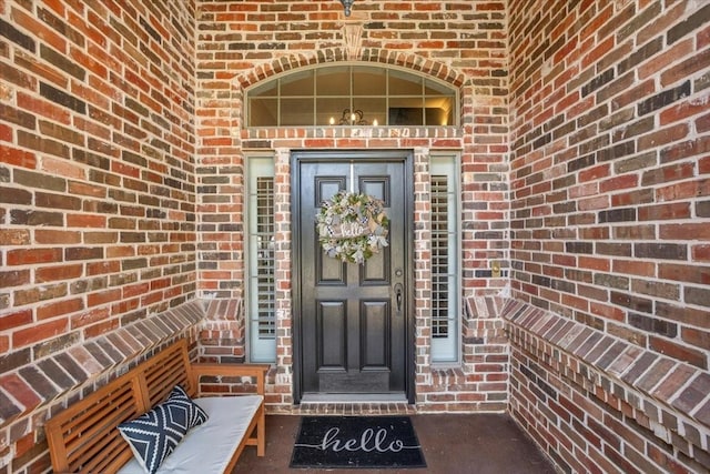 106 Versailles Ln, Aledo, TX 76008 - doorway to property featuring brick siding