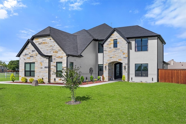 10901 Chriswood Dr, Crowley, TX 76036 - view of front of home featuring stone siding and roof with shingles