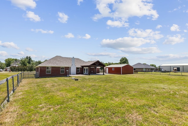 830 Cross Timbers Dr, Lowry Crossing, TX 75069 - view of yard featuring a patio area and an outbuilding