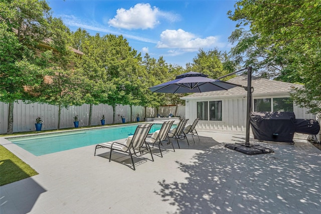 4356 San Carlos St, University Park, TX 75205 - view of pool featuring a fenced backyard and a patio area