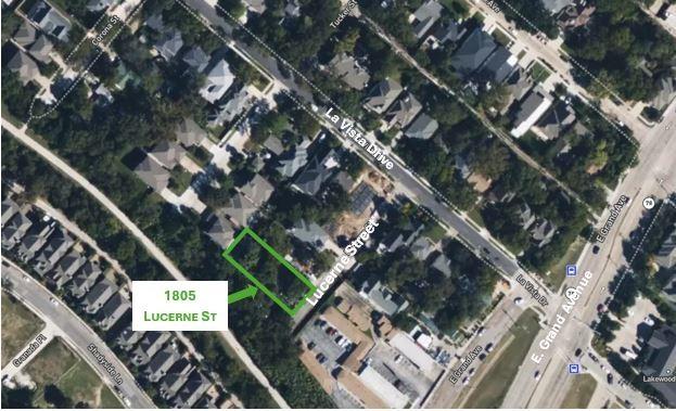 1805 Lucerne St, Dallas, TX 75214 - aerial view of property's location