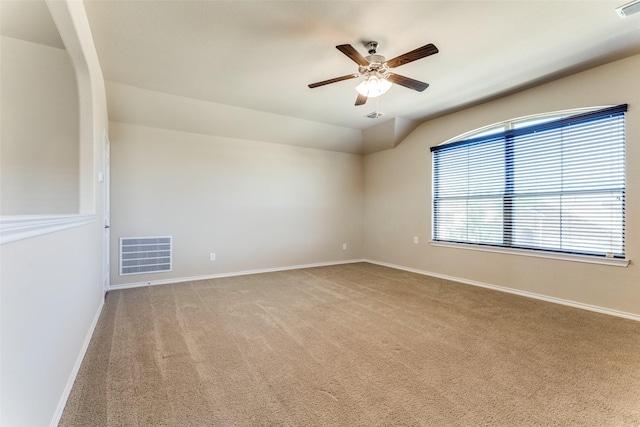 5212 Sugarcane Ln, Fort Worth, TX 76179 - empty room featuring light carpet, baseboards, and ceiling fan