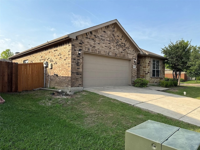 2032 Windsong Dr, Heartland, TX 75126 - view of front of home with brick siding, an attached garage, and concrete driveway