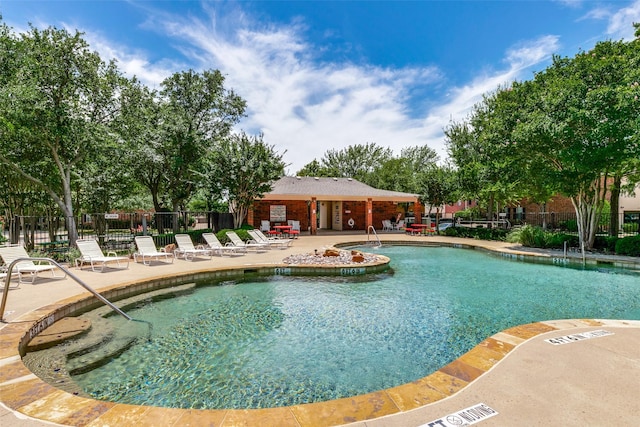 3005 Stone Forest Cir, Mckinney, TX 75070 - community pool featuring a patio area