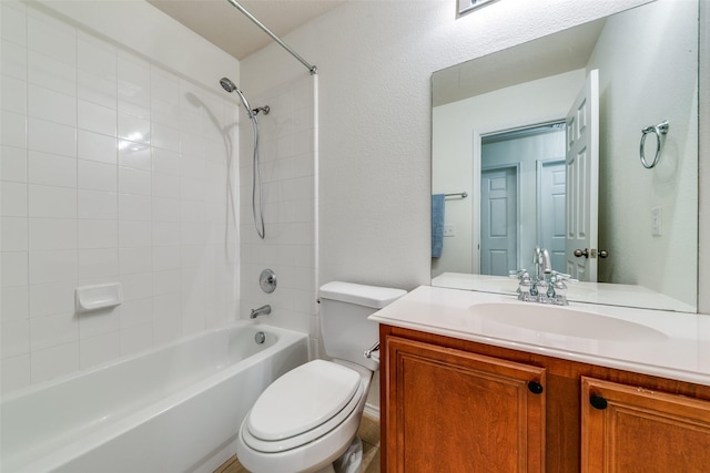 3005 Stone Forest Cir, Mckinney, TX 75070 - full bathroom with vanity, shower / bath combination, and toilet