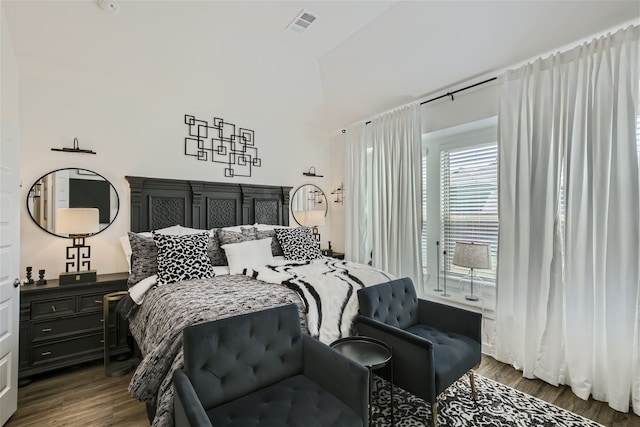 3906 Chesapeake Ln, Crandall, TX 75114 - bedroom featuring wood finished floors and vaulted ceiling