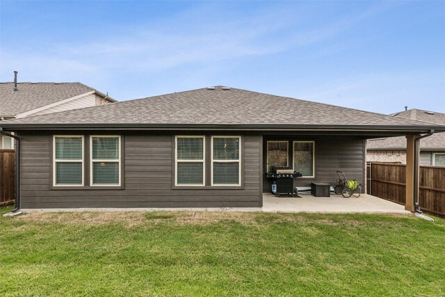 1224 Johnson Dr, Celina, TX 75009 - back of house with roof with shingles and a patio area