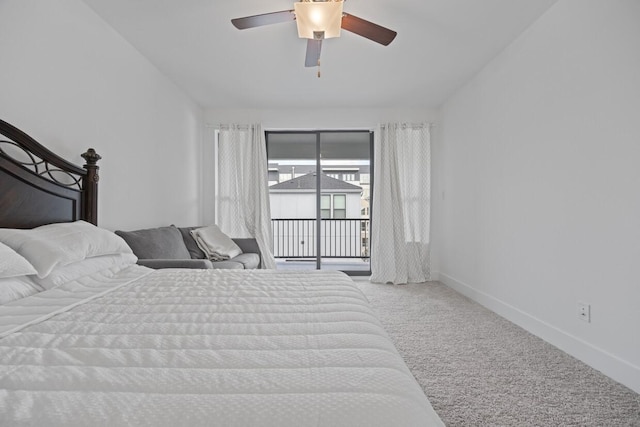 516 Secretariat Dr, Rowlett, TX 75088 - bedroom with carpet, access to outside, baseboards, and ceiling fan