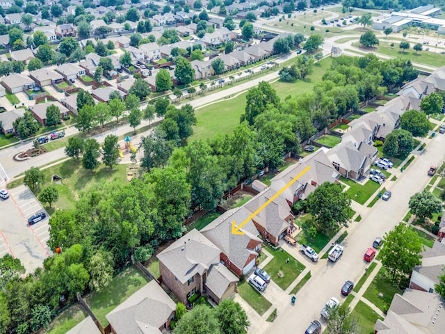8924 Holliday Ln, Aubrey, TX 76227 - aerial perspective of suburban area