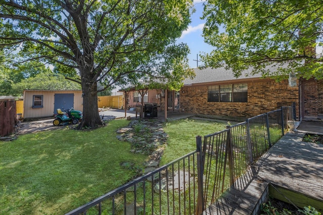 100 Yorkshire Dr, Princeton, TX 75407 - view of yard with a patio and an outdoor structure