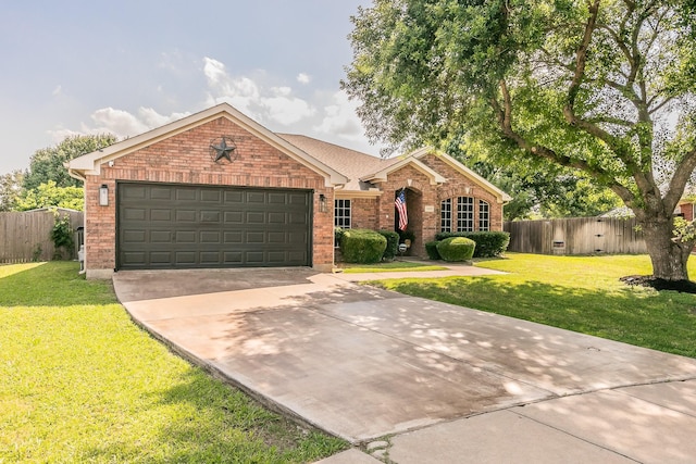 4408 Ashbury Ln, Mansfield, TX 76063 - single story home featuring brick siding, an attached garage, and concrete driveway