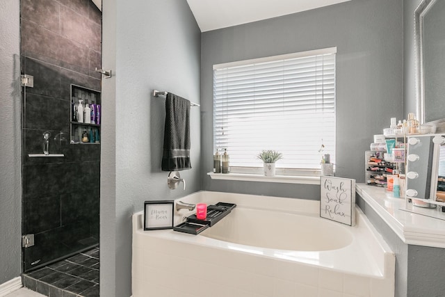 4408 Ashbury Ln, Mansfield, TX 76063 - full bath with a bath and a tile shower