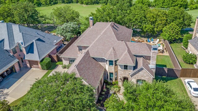 2458 W Creek Dr, Frisco, TX 75033 - aerial view of property and surrounding area