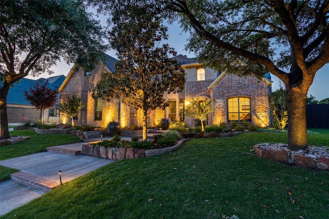 2458 W Creek Dr, Frisco, TX 75033 - view of front of property with a front lawn and brick siding
