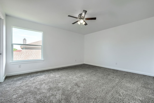 1722 Harvest Crossing Dr, Wylie, TX 75098 - spare room with a ceiling fan, carpet floors, and baseboards