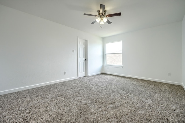 1722 Harvest Crossing Dr, Wylie, TX 75098 - unfurnished room with a ceiling fan, dark colored carpet, and baseboards