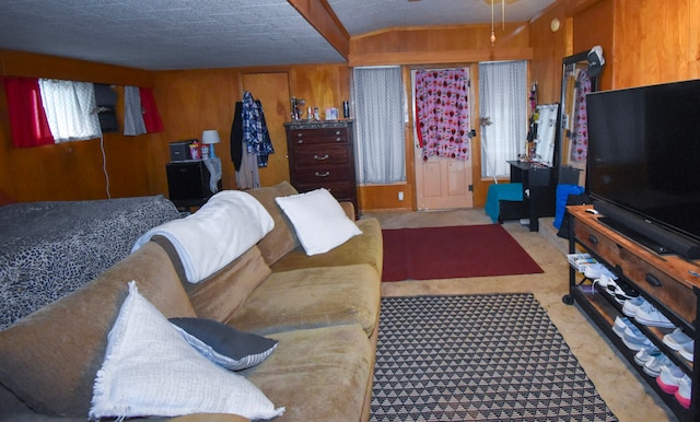 1509 S Wall, Brady, TX 76825 - living room with wood walls