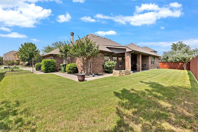 7100 King Ranch Rd, North Richland Hills, TX 76182 - back of property with brick siding and a shingled roof