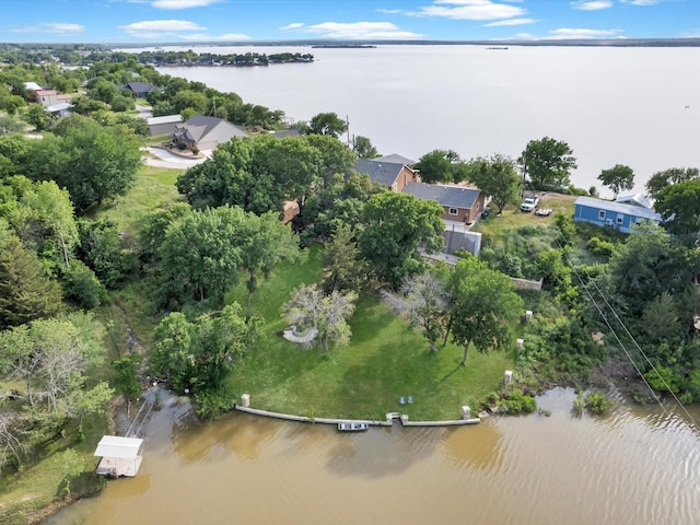 710 Crows Pt, Lake Bridgeport, TX 76426 - aerial view of property's location featuring a large body of water and a tree filled landscape