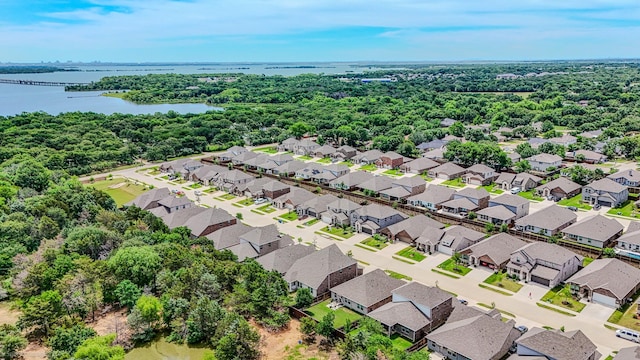 223 Luna Ln, Lake Dallas, TX 75065 - aerial view of residential area featuring a nearby body of water