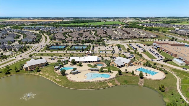 616 Forefront Ave, Celina, TX 75009 - view of property location with a pool area and a nearby body of water