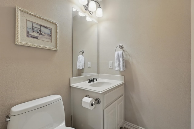 9352 Blanco Dr, Lantana, TX 76226 - bathroom with toilet and vanity