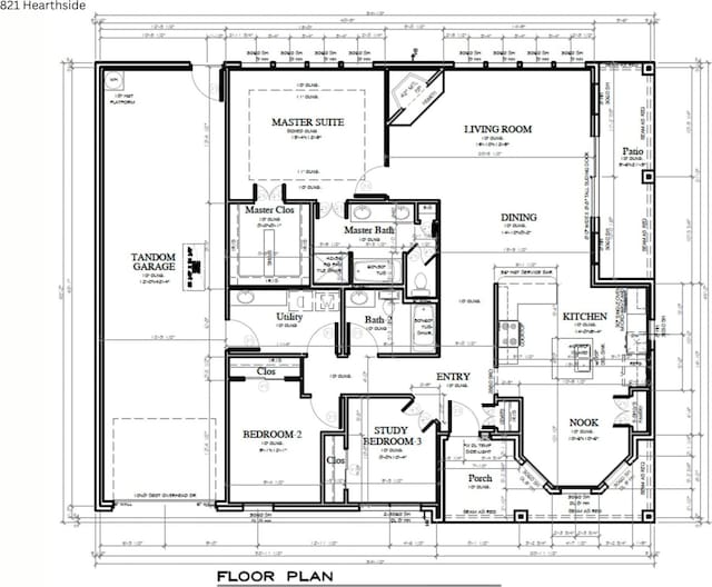 821 Hearthside Way, Mckinney, TX 75071 - home floor plan