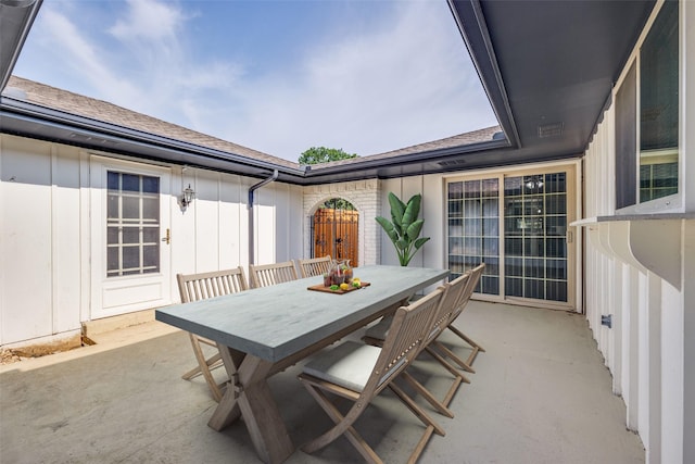 15820 Meadow Vista Dr, Dallas, TX 75248 - view of patio featuring outdoor dining area