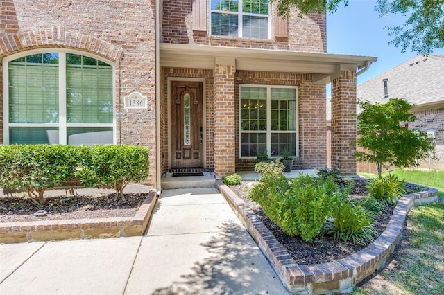 1386 Caspian Dr, Roanoke, TX 76262 - entrance to property featuring brick siding