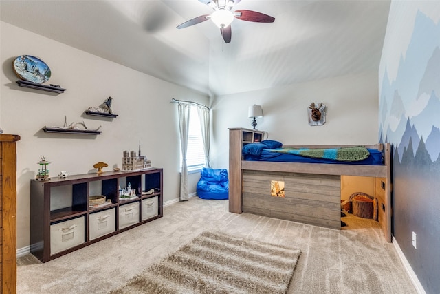 1386 Caspian Dr, Roanoke, TX 76262 - carpeted bedroom with baseboards and ceiling fan
