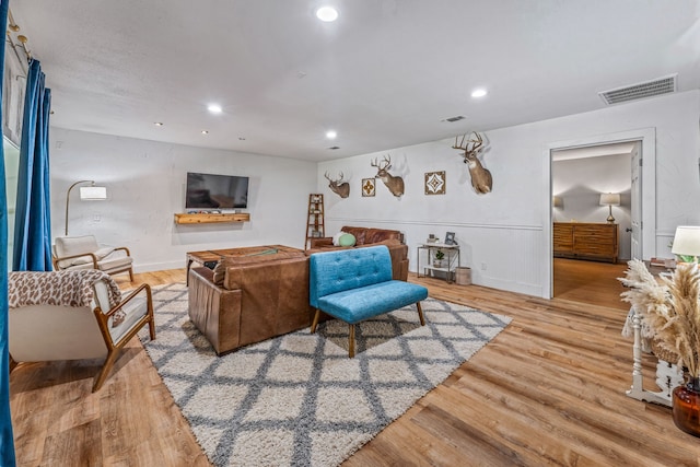 40248 Fm 2481, Hico, TX 76457 - living room with wood finished floors and recessed lighting