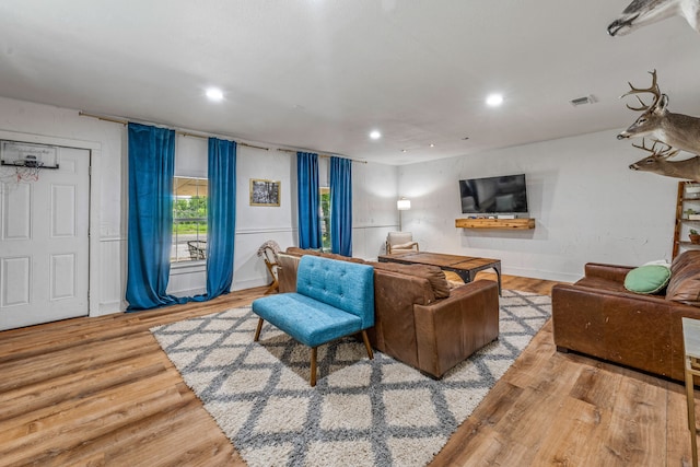 40248 Fm 2481, Hico, TX 76457 - living area featuring recessed lighting and wood finished floors
