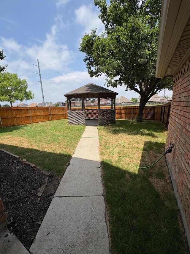 5421 Palace Dr, Richardson, TX 75082 - view of yard with a gazebo