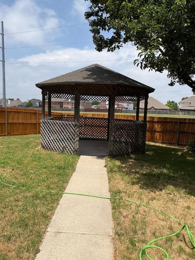 5421 Palace Dr, Richardson, TX 75082 - view of yard with a gazebo