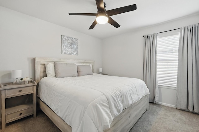 3800 Canyon Verde Ln, Denton, TX 76226 - bedroom featuring carpet floors and a ceiling fan